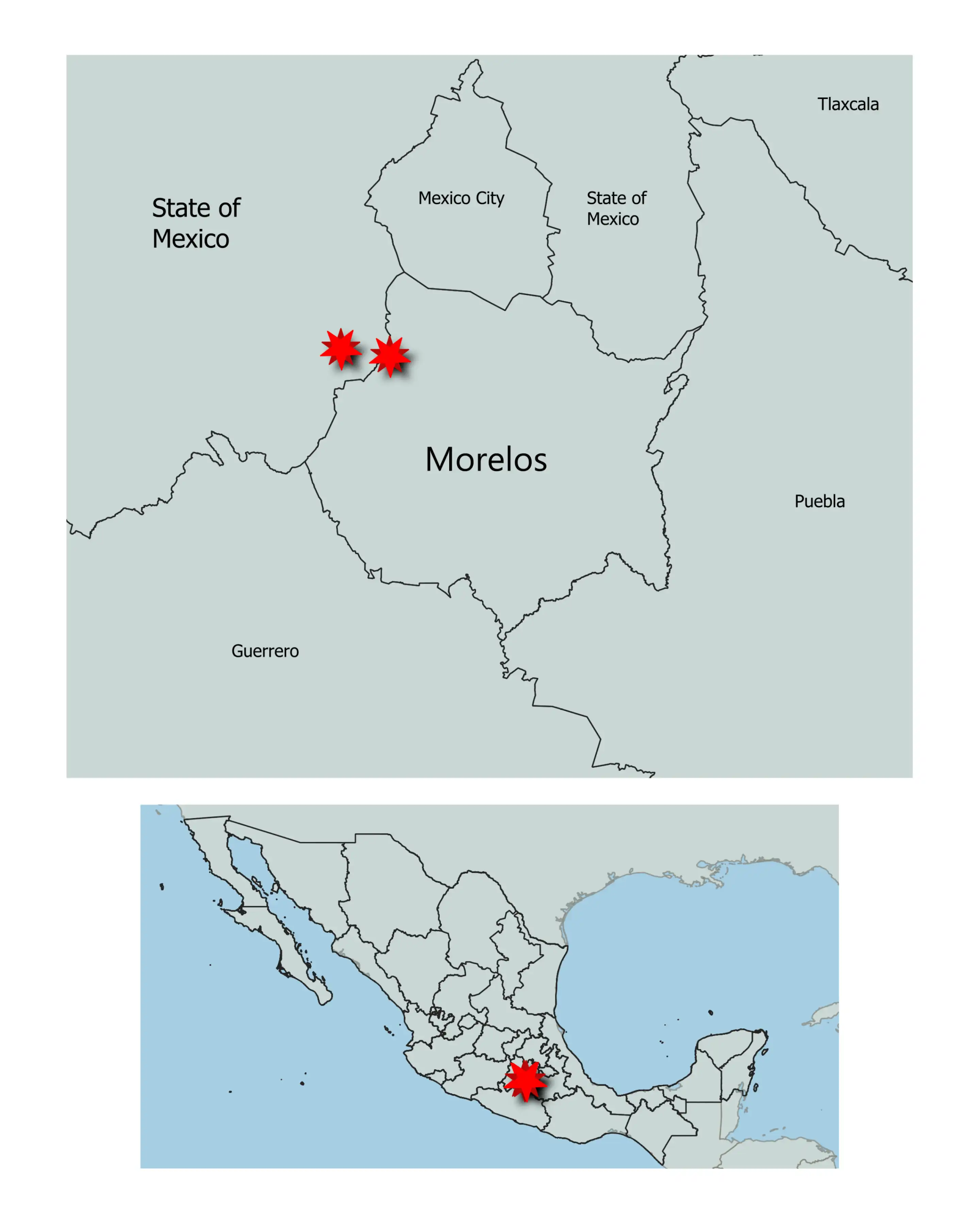 Pinguicula tlahuica location map